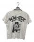 MM6 Maison Margiela（エムエムシックスメゾンマルジェラ）の古着「クラックプリント クルーネックTシャツ」｜ホワイト