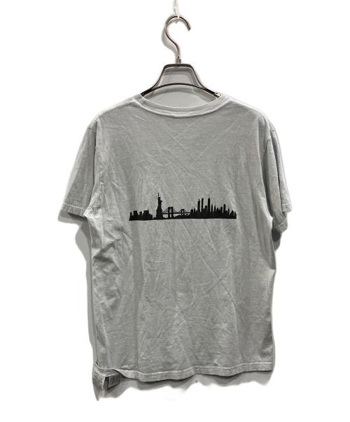 BEAUTY&YOUTH（ビューティーアンドユース）BEAUTY&YOUTH (ビューティーアンドユース) 別注 SHEER PRNT TEE グレー サイズ:FREEの古着・服飾アイテム