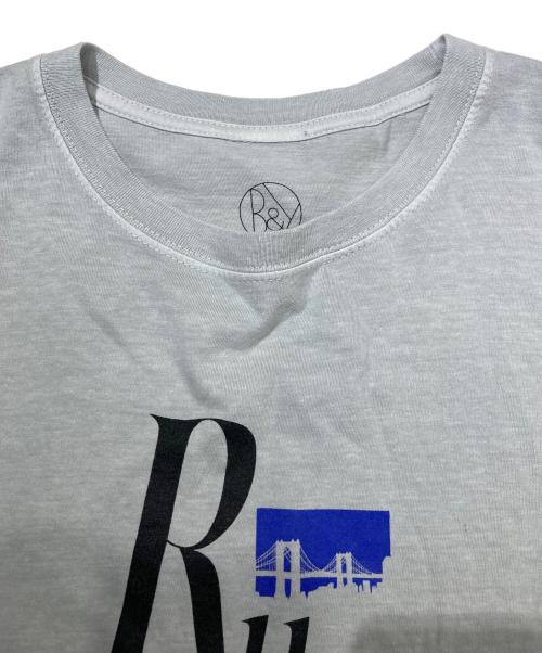 BEAUTY&YOUTH（ビューティーアンドユース）BEAUTY&YOUTH (ビューティーアンドユース) 別注 SHEER PRNT TEE グレー サイズ:FREEの古着・服飾アイテム