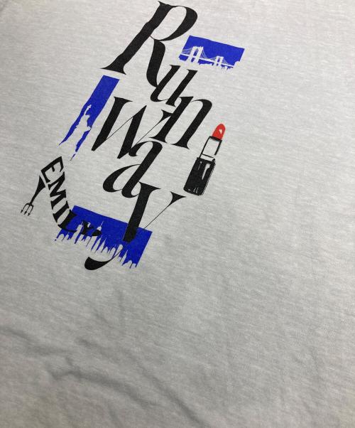 BEAUTY&YOUTH（ビューティーアンドユース）BEAUTY&YOUTH (ビューティーアンドユース) 別注 SHEER PRNT TEE グレー サイズ:FREEの古着・服飾アイテム