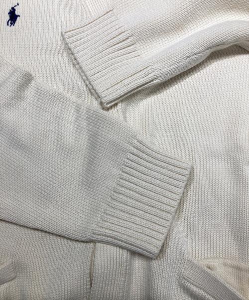 POLO RALPH LAUREN（ポロ・ラルフローレン）POLO RALPH LAUREN (ポロ・ラルフローレン) BEAMS (ビームス) 別注 ポニー刺繍 カーディガン アイボリー サイズ:XLの古着・服飾アイテム