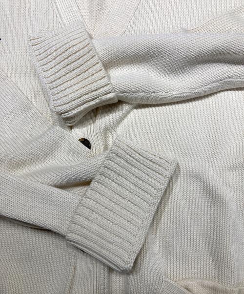 POLO RALPH LAUREN（ポロ・ラルフローレン）POLO RALPH LAUREN (ポロ・ラルフローレン) BEAMS (ビームス) 別注 ポニー刺繍 カーディガン アイボリー サイズ:XLの古着・服飾アイテム
