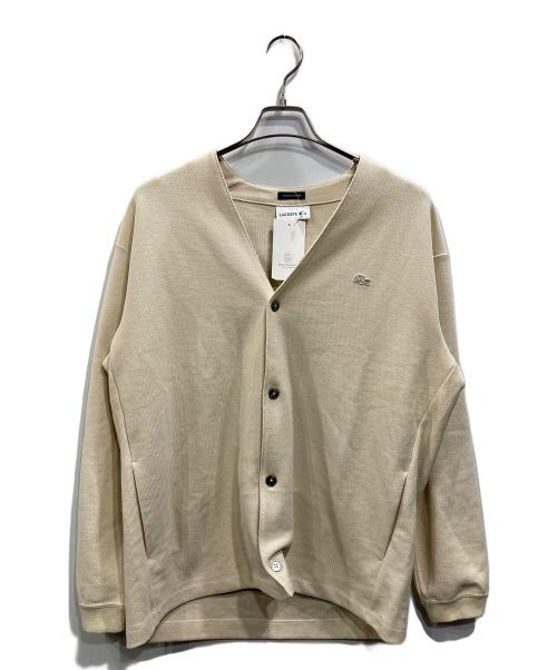 LACOSTE（ラコステ）LACOSTE (ラコステ) BEAUTY&YOUTH (ビューティーアンドユース) 別注 1TONE CARDIGAN アイボリー サイズ:Mの古着・服飾アイテム