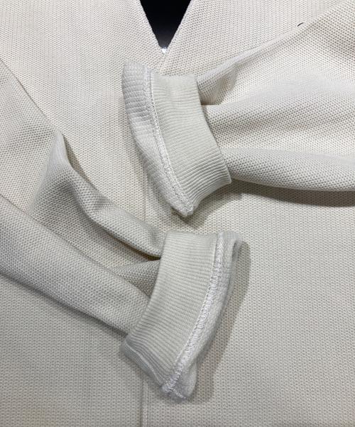 LACOSTE（ラコステ）LACOSTE (ラコステ) BEAUTY&YOUTH (ビューティーアンドユース) 別注 1TONE CARDIGAN アイボリー サイズ:Mの古着・服飾アイテム