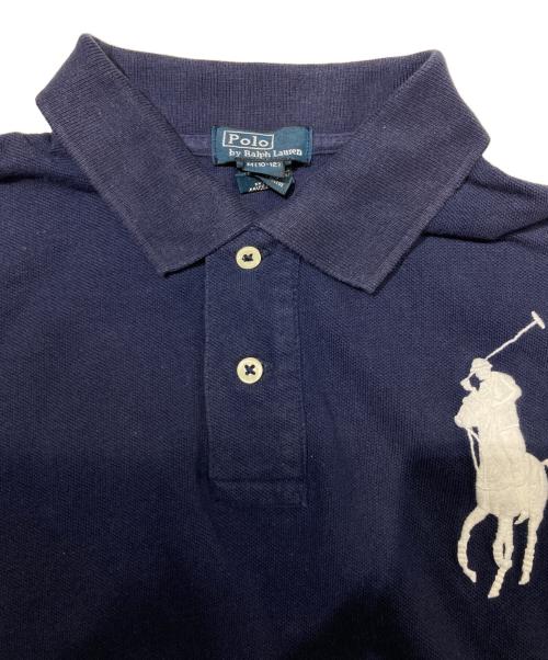 POLO RALPH LAUREN（ポロ・ラルフローレン）POLO RALPH LAUREN (ポロ・ラルフローレン) ビッグポニーポロシャツ ネイビー サイズ:M　10-12の古着・服飾アイテム