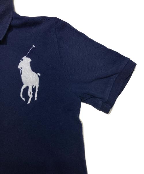 POLO RALPH LAUREN（ポロ・ラルフローレン）POLO RALPH LAUREN (ポロ・ラルフローレン) ビッグポニーポロシャツ ネイビー サイズ:M　10-12の古着・服飾アイテム