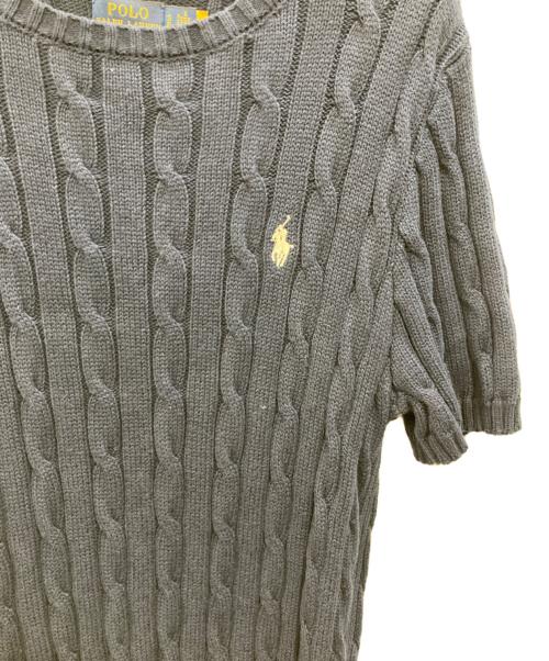 POLO RALPH LAUREN（ポロ・ラルフローレン）POLO RALPH LAUREN (ポロ・ラルフローレン) ショートスリーブ ケーブルニット ネイビー サイズ:SIZE Sの古着・服飾アイテム