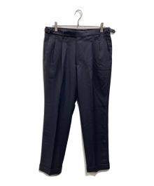 +CLOTHET（クロスクローゼット）の古着「Twill Two Pleats Trousers」｜ネイビー