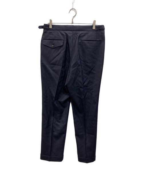+CLOTHET（クロスクローゼット）+CLOTHET (クロスクローゼット) Twill Two Pleats Trousers ネイビー サイズ:SIZE 4の古着・服飾アイテム