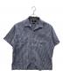RRL（ダブルアールエル）の古着「半袖チェックオープンカラーシャツ」｜ブルー