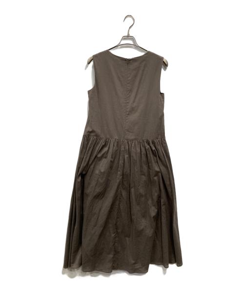 CLOCHE（クロシェ）CLOCHE (クロシェ) onnellinen 綿ローンノースリーブワンピース ブラウン サイズ:SIZE 02の古着・服飾アイテム