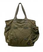 PORTERポーター）の古着「FORCE 2WAY TOTE BAG」｜オリーブ
