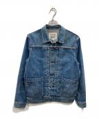 LEVI'S MADE&CRAFTEDリーバイスメイドクラフテッド）の古着「TYPE II WORN（タイプ ツー ウォーン） トラッカージャケット」｜インディゴ