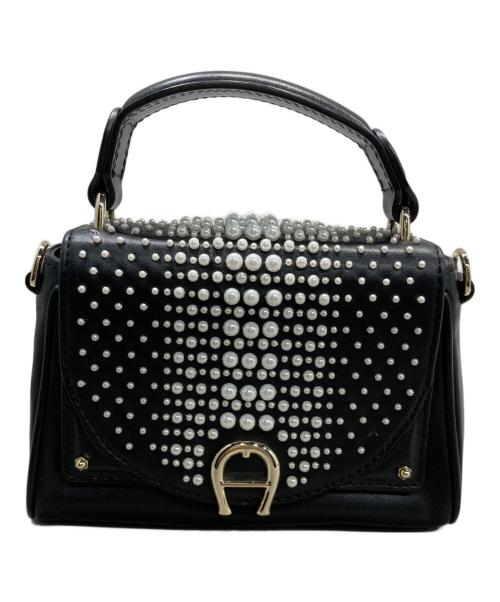 AIGNER（アイグナー）AIGNER (アイグナー) Diadoraショルダーバッグ ブラックの古着・服飾アイテム