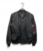 ALPHA INDUSTRIES×IDENTITY IDEAアルファインダストリーズ×）の古着「MA-1ジャケット」｜ブラック