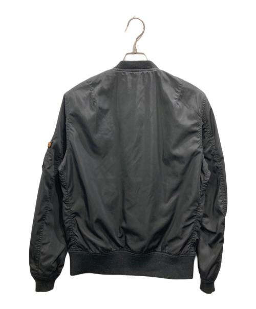 ALPHA INDUSTRIES（アルファインダストリーズ）ALPHA industries (アルファインダストリーズ) IDENTITY IDEA MA-1ジャケット ブラック サイズ:SIZE Lの古着・服飾アイテム