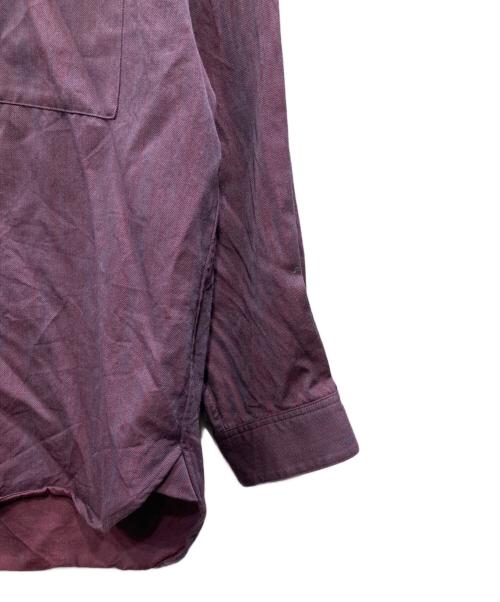 MAISON SPECIAL（メゾンスペシャル）MAISON SPECIAL (メゾンスペシャル) High Count Wool Prime-Over Shirt パープル サイズ:Xの古着・服飾アイテム