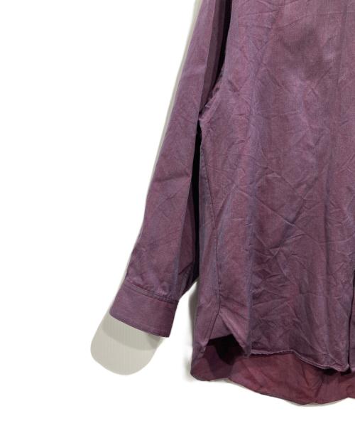 MAISON SPECIAL（メゾンスペシャル）MAISON SPECIAL (メゾンスペシャル) High Count Wool Prime-Over Shirt パープル サイズ:Xの古着・服飾アイテム
