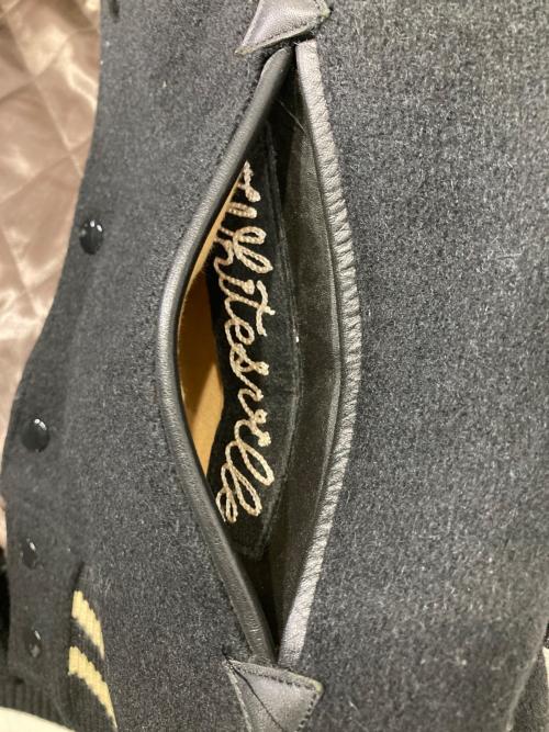 whitesville（ホワイツビル）whitesville (ホワイツビル) スタジャン ブラック サイズ:SIZE 36の古着・服飾アイテム