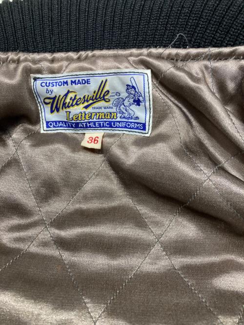 whitesville（ホワイツビル）whitesville (ホワイツビル) スタジャン ブラック サイズ:SIZE 36の古着・服飾アイテム
