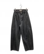 RHC Ron Hermanアールエイチシー ロンハーマン）の古着「Curvy Denim Pants」｜ブラック