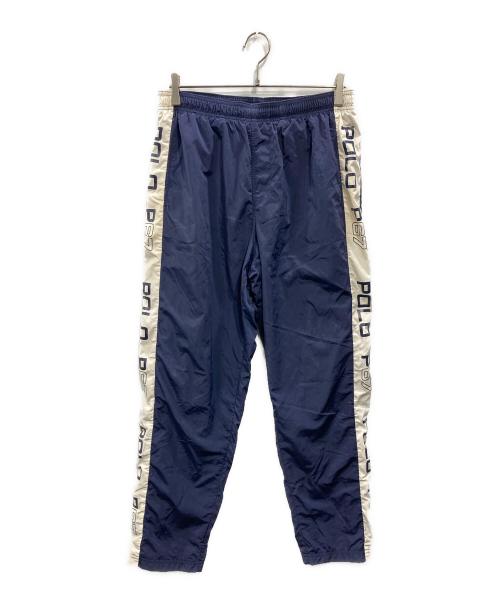 POLO RALPH LAUREN（ポロ・ラルフローレン）POLO RALPH LAUREN (ポロ・ラルフローレン) サイドロゴナイロンパンツ ネイビー サイズ:SIZE Lの古着・服飾アイテム