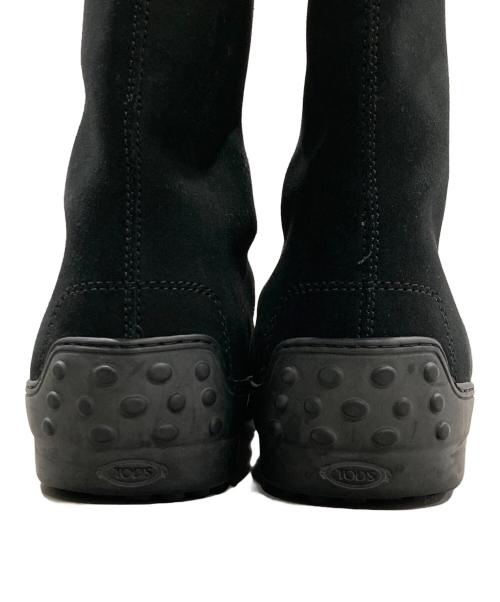 TOD'S（トッズ）TOD'S (トッズ) WINTER GOMMINI（ウィンター・ゴンミーニ） ブラック サイズ:5　1／2の古着・服飾アイテム