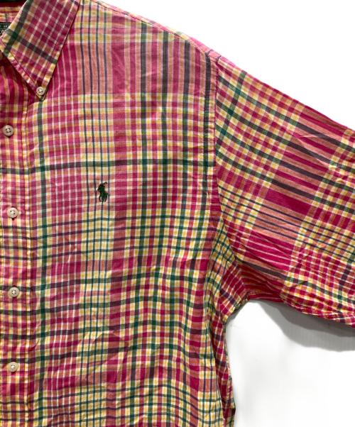 POLO COUNTRY（ポロカントリー）POLO COUNTRY (ポロカントリー) マドラスチェック ボタンダウンシャツ ピンク サイズ:Lの古着・服飾アイテム