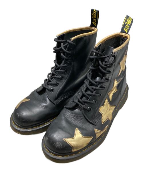 Dr.Martens（ドクターマーチン）Dr.Martens (ドクターマーチン) STELLA（ステラ） ブラック×ゴールド サイズ:UK　8の古着・服飾アイテム