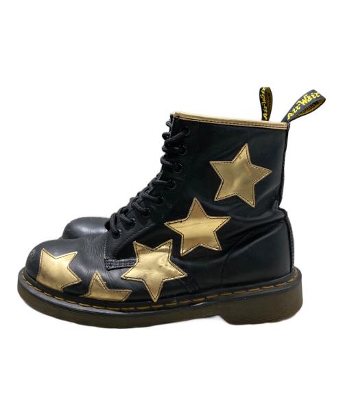 Dr.Martens（ドクターマーチン）Dr.Martens (ドクターマーチン) STELLA（ステラ） ブラック×ゴールド サイズ:UK　8の古着・服飾アイテム