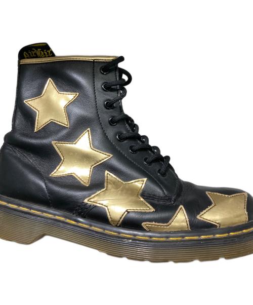 Dr.Martens（ドクターマーチン）Dr.Martens (ドクターマーチン) STELLA（ステラ） ブラック×ゴールド サイズ:UK　8の古着・服飾アイテム
