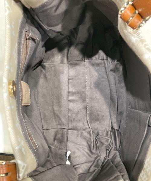 russet（ラシット）russet (ラシット) コットンジャガードトートバッグ ベージュの古着・服飾アイテム