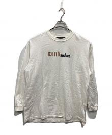 WIND AND SEA（ウィンダンシー）の古着「FRONT LOGO L/S TEE（フロントロゴロングスリーブティー）」｜ホワイト×ブラウン