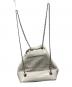 The Barnnet (ザ バーネット) Tweed Drawstring Chain Backpack ホワイト：8000円