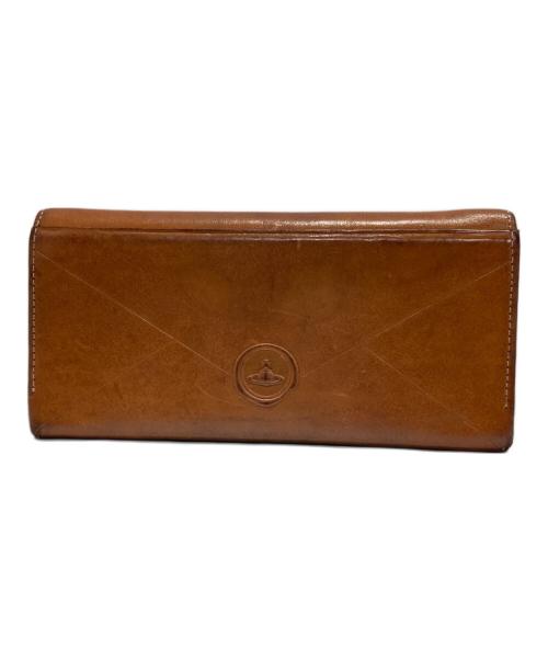 Vivienne Westwood（ヴィヴィアンウエストウッド）Vivienne Westwood (ヴィヴィアンウエストウッド) エンベロープ ウォレット ブラウンの古着・服飾アイテム