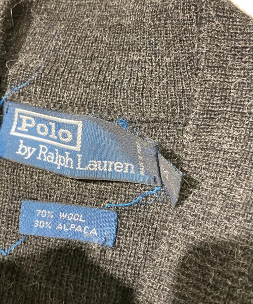 POLO RALPH LAUREN（ポロ・ラルフローレン）POLO RALPH LAUREN (ポロ・ラルフローレン) ウールアルパカ ジップアップカーディガン グレー サイズ:Mの古着・服飾アイテム