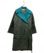 THE JUMPザ・ジャンプ）の古着「ウール混ロングコート」｜ブルー
