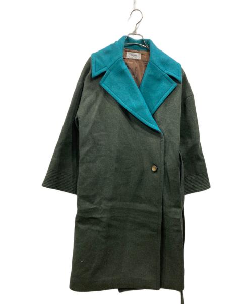 THE JUMP（ザ・ジャンプ）THE JUMP (ザ・ジャンプ) ウール混ロングコート ブルー サイズ:SIZE0の古着・服飾アイテム