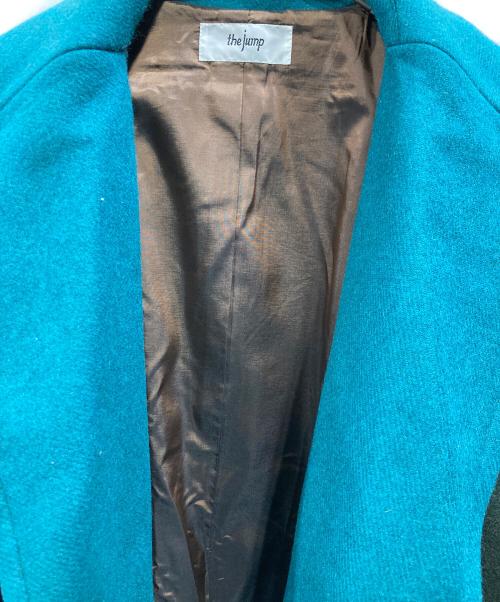 THE JUMP（ザ・ジャンプ）THE JUMP (ザ・ジャンプ) ウール混ロングコート ブルー サイズ:SIZE0の古着・服飾アイテム