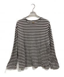 BATONER（バトナ―）の古着「COTTON-LINEN HIGH TWIST BASQUE SHIRT L/S」｜ブラック