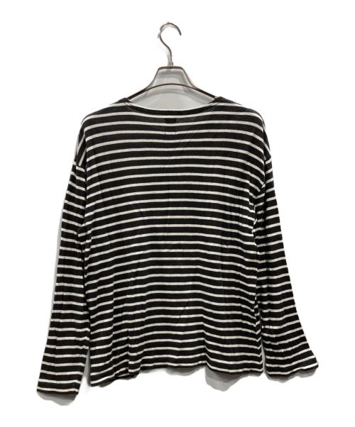 BATONER（バトナ―）BATONER (バトナ―) COTTON-LINEN HIGH TWIST BASQUE SHIRT L/S ブラック サイズ:2の古着・服飾アイテム