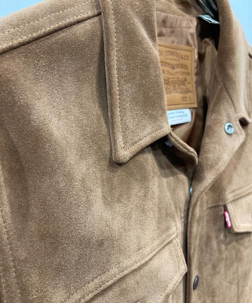 LEVI'S PReMIUM（リーバイス プレミアム）LEVI'S PReMIUM (リーバイス プレミアム) JOURNAL STANDARD relume (ジャーナルスタンダード レリューム) 別注 TYPEⅢスウェードトラッカージャケット ブラウン サイズ:Sの古着・服飾アイテム