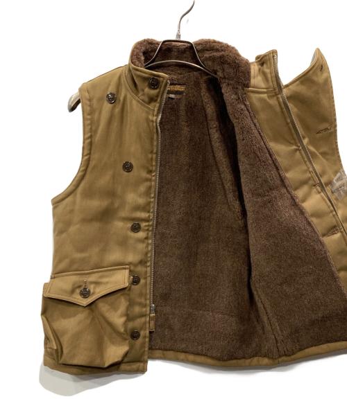 freewheelers（フリーホイーラーズ）FREEWHEELERS (フリーホイーラーズ) WINTER AVIATORS'VEST ブラウン サイズ:36の古着・服飾アイテム