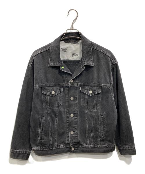 LEVI'S（リーバイス）LEVI'S (リーバイス) UNIVERSAL MONSTERSデニムジャケット ブラック サイズ:Ｓの古着・服飾アイテム