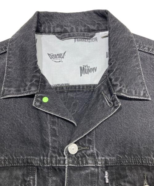 LEVI'S（リーバイス）LEVI'S (リーバイス) UNIVERSAL MONSTERSデニムジャケット ブラック サイズ:Ｓの古着・服飾アイテム