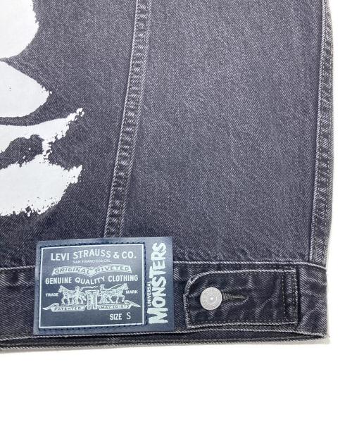 LEVI'S（リーバイス）LEVI'S (リーバイス) UNIVERSAL MONSTERSデニムジャケット ブラック サイズ:Ｓの古着・服飾アイテム