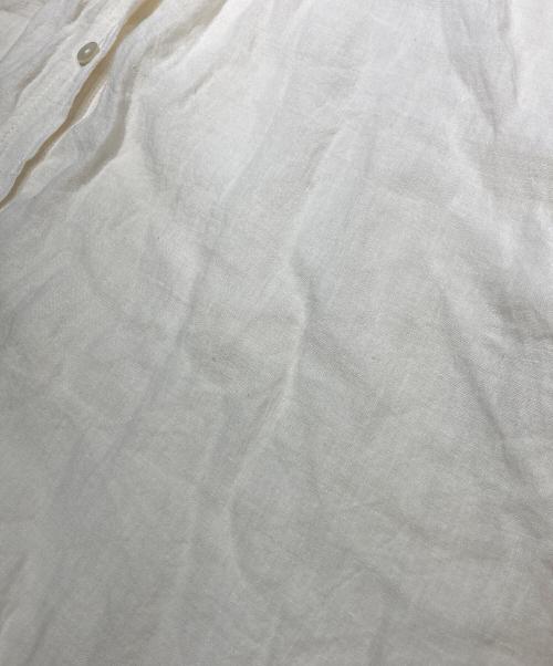 nous rendent heureux（ヌーランドオロー）nous rendent heureux (ヌーランドオロー) フリルカラーリネンブラウス アイボリー サイズ:Fの古着・服飾アイテム