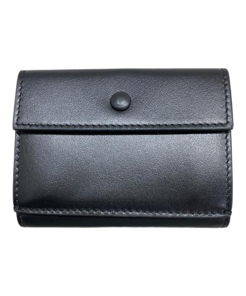 Acne studios（アクネ ストゥディオズ）Acne studios (アクネ ストゥディオズ) 3つ折りレザーウォレット ブラックの古着・服飾アイテム