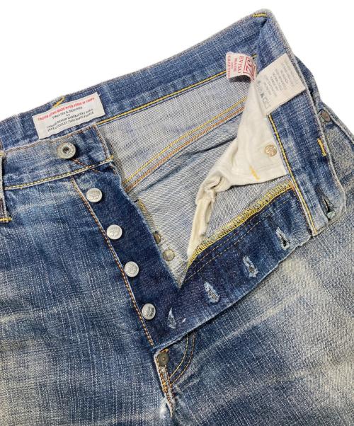 EVISU（エヴィス）EVISU (エヴィス) カモメ×家紋 デニムパンツ インディゴ サイズ:32の古着・服飾アイテム
