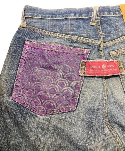 EVISU（エヴィス）EVISU (エヴィス) カモメ×家紋 デニムパンツ インディゴ サイズ:32の古着・服飾アイテム